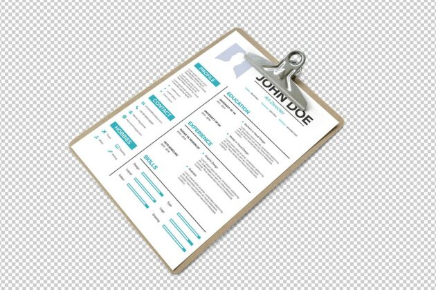 paper-clipboard-isolated-png-resume-a4-paper-cv-mockup-free-online-generator-template