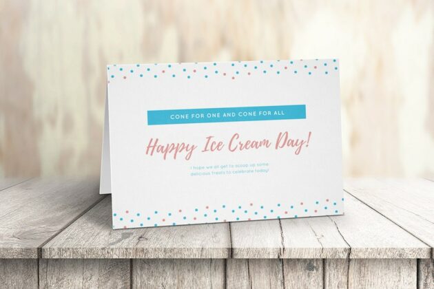 realistic-landscape-greeting-card-invitation-on-wood-background-free-mockup-generator-template-psd