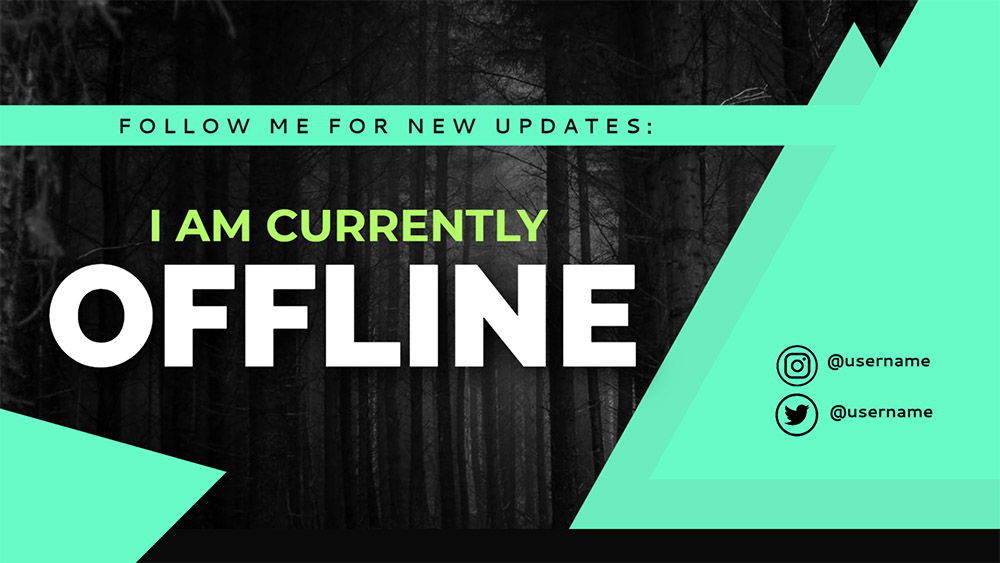 12-night-forest-green-twitch-offline-banner-design