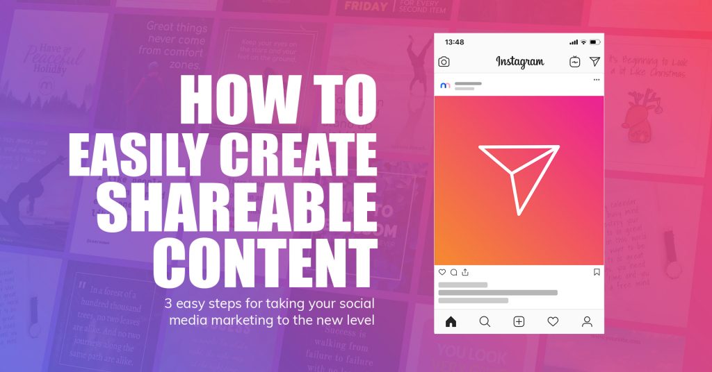 how to make shareable social media content