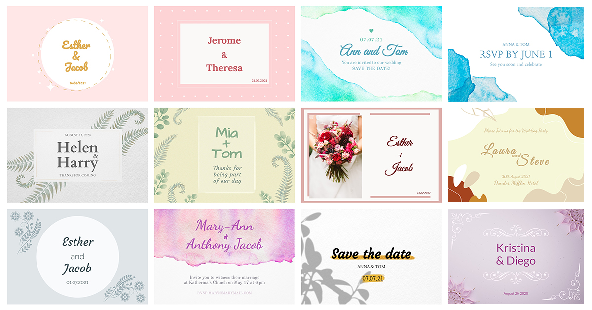 landscape-horizontal-wedding-card-design-templates