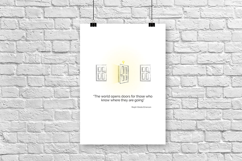 Motivational Poster Wall Art Template
